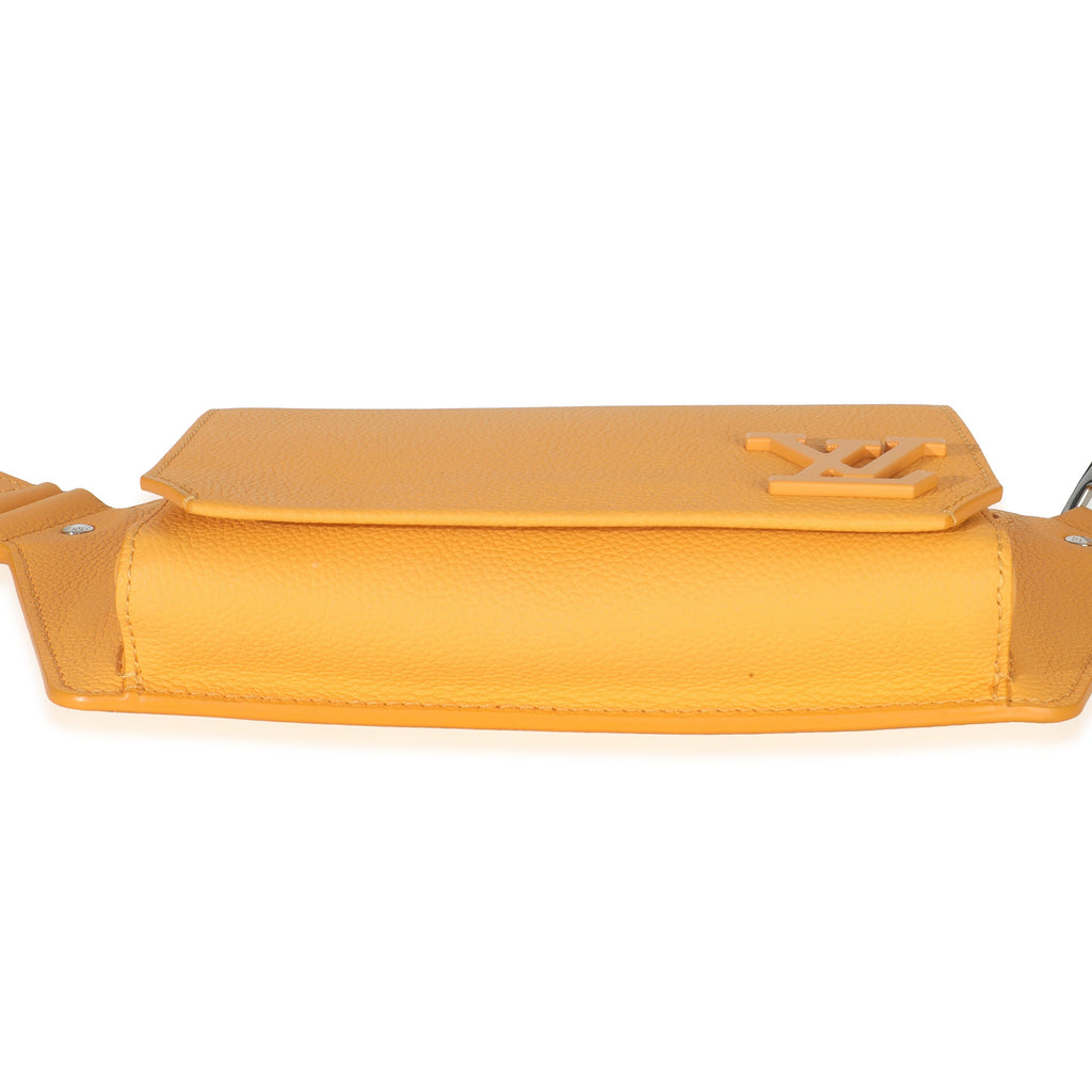 Louis Vuitton Safran Yellow Grained Calfskin Aerogram Takeoff Slingbag