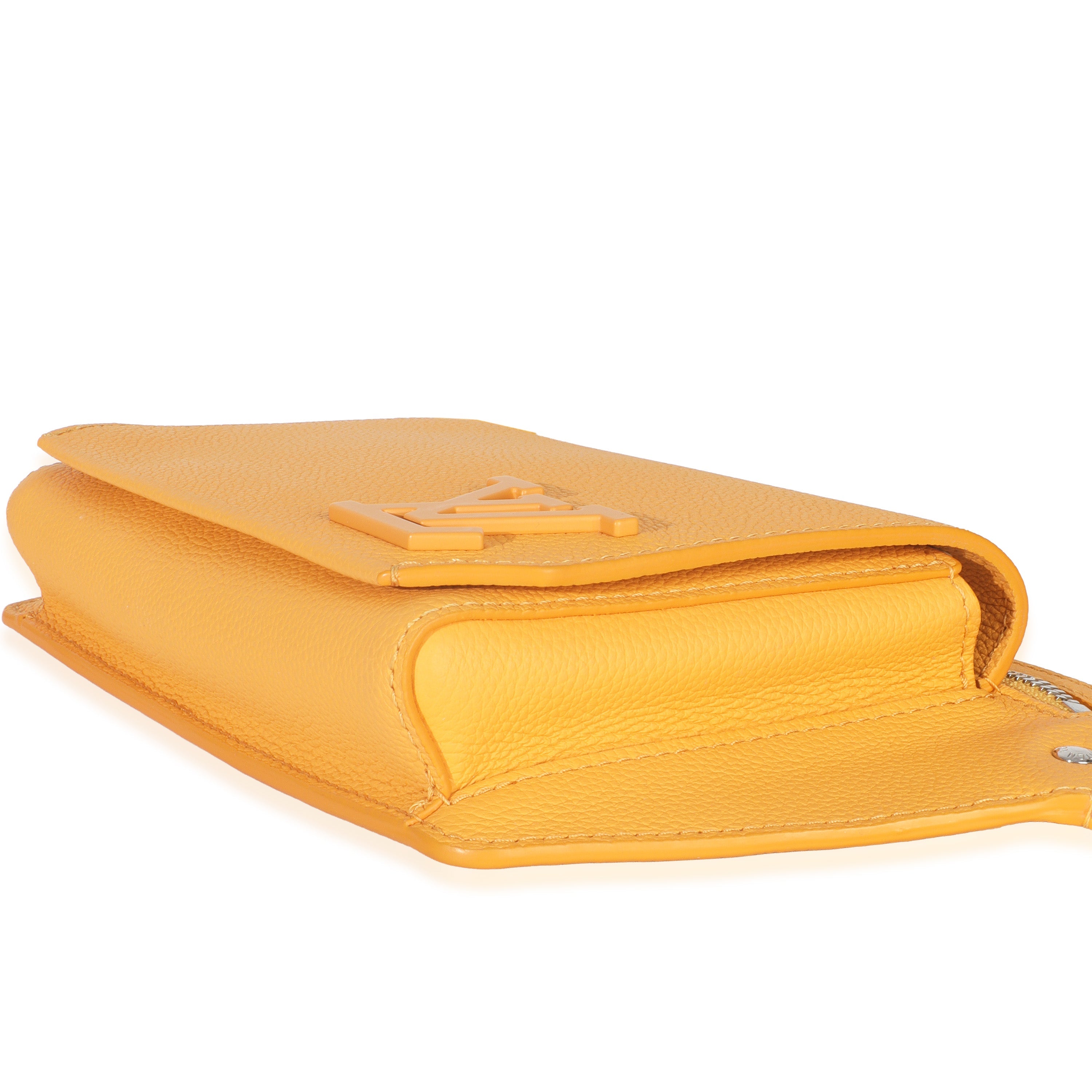 Louis Vuitton Safran Yellow Grained Calfskin Aerogram Takeoff Slingbag