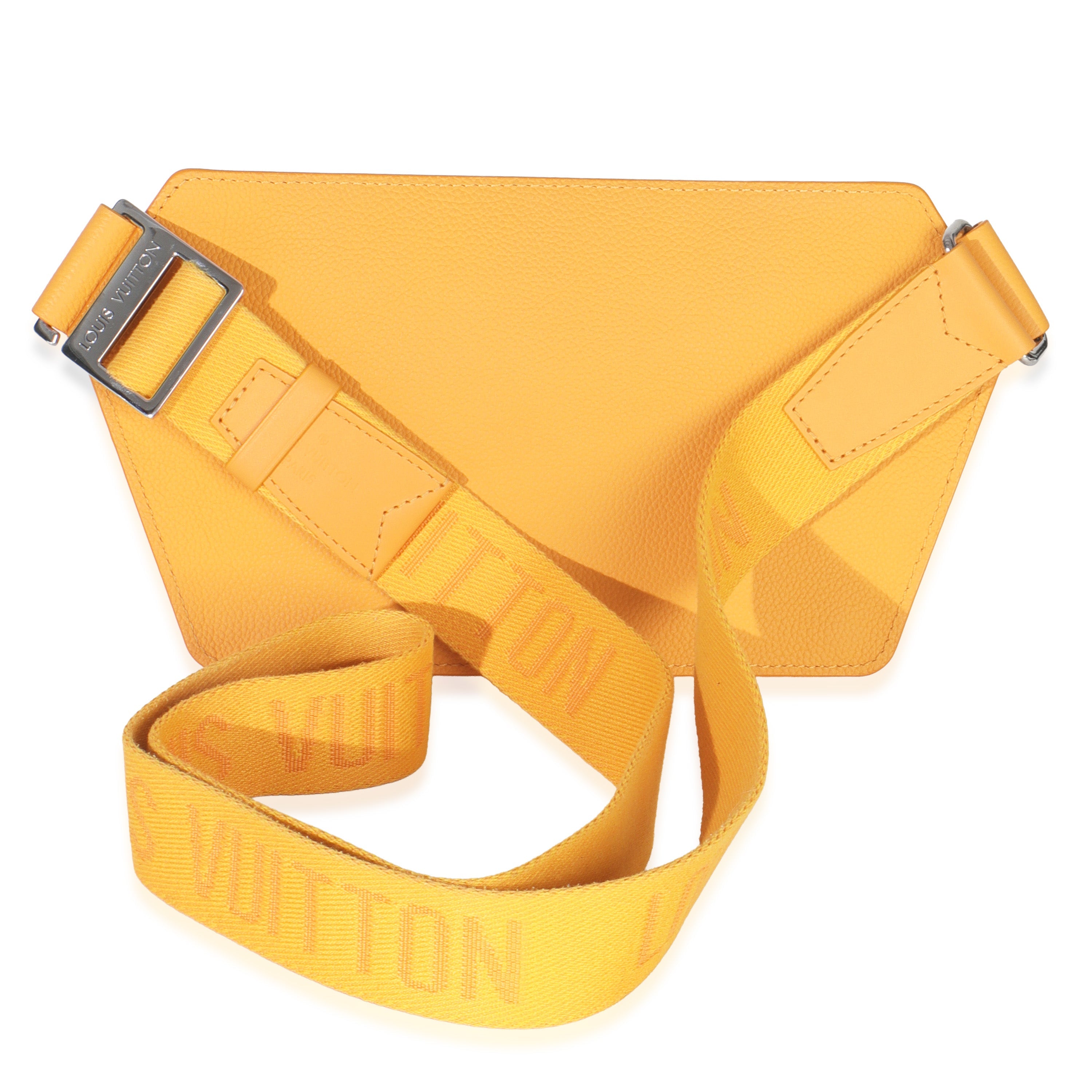 Louis Vuitton Safran Yellow Grained Calfskin Aerogram Takeoff Slingbag