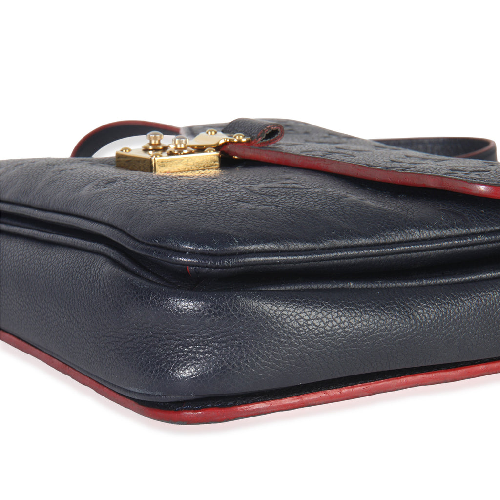 Louis Vuitton Marine Rouge Monogram Empreinte Pochette Metis