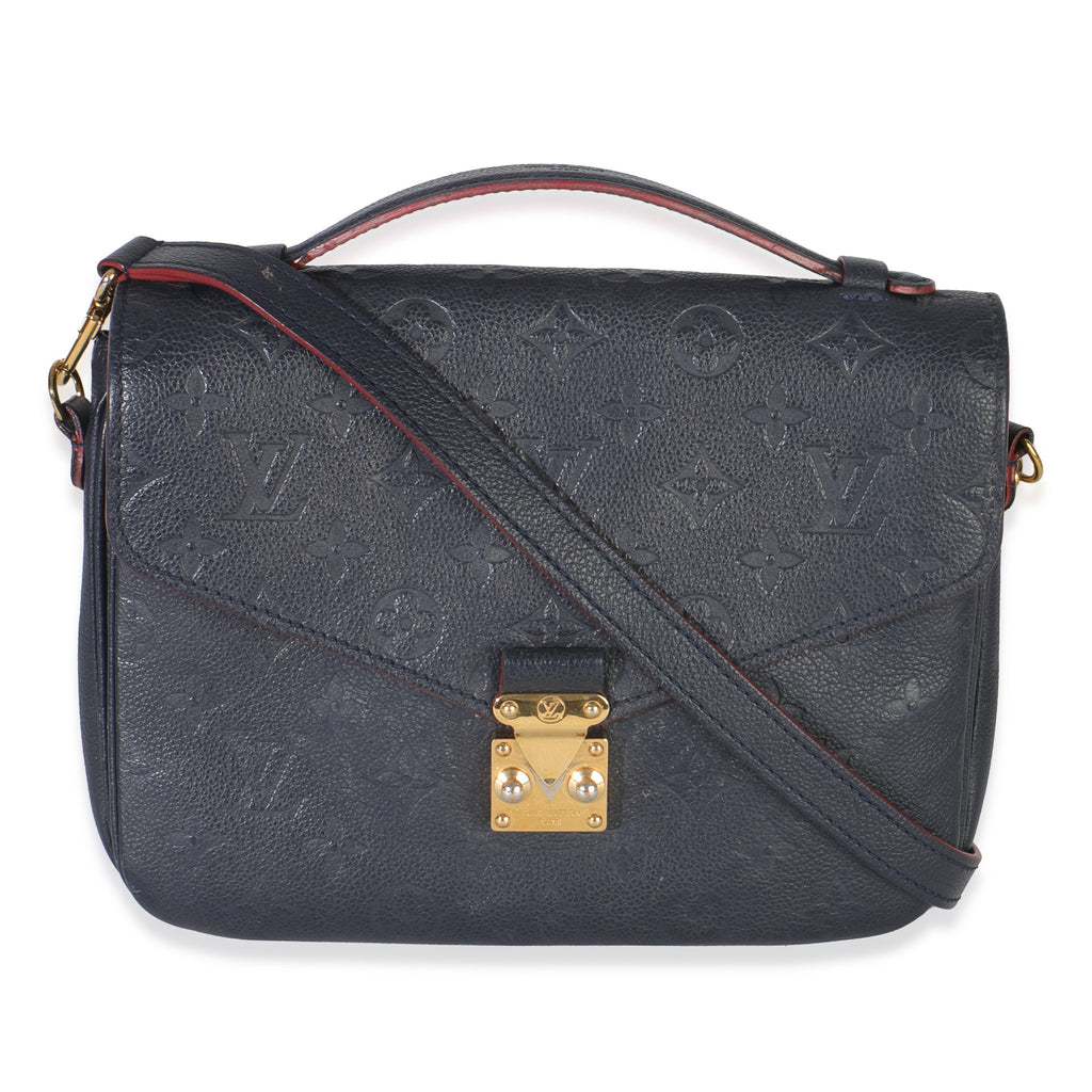 Louis Vuitton Marine Rouge Monogram Empreinte Pochette Metis