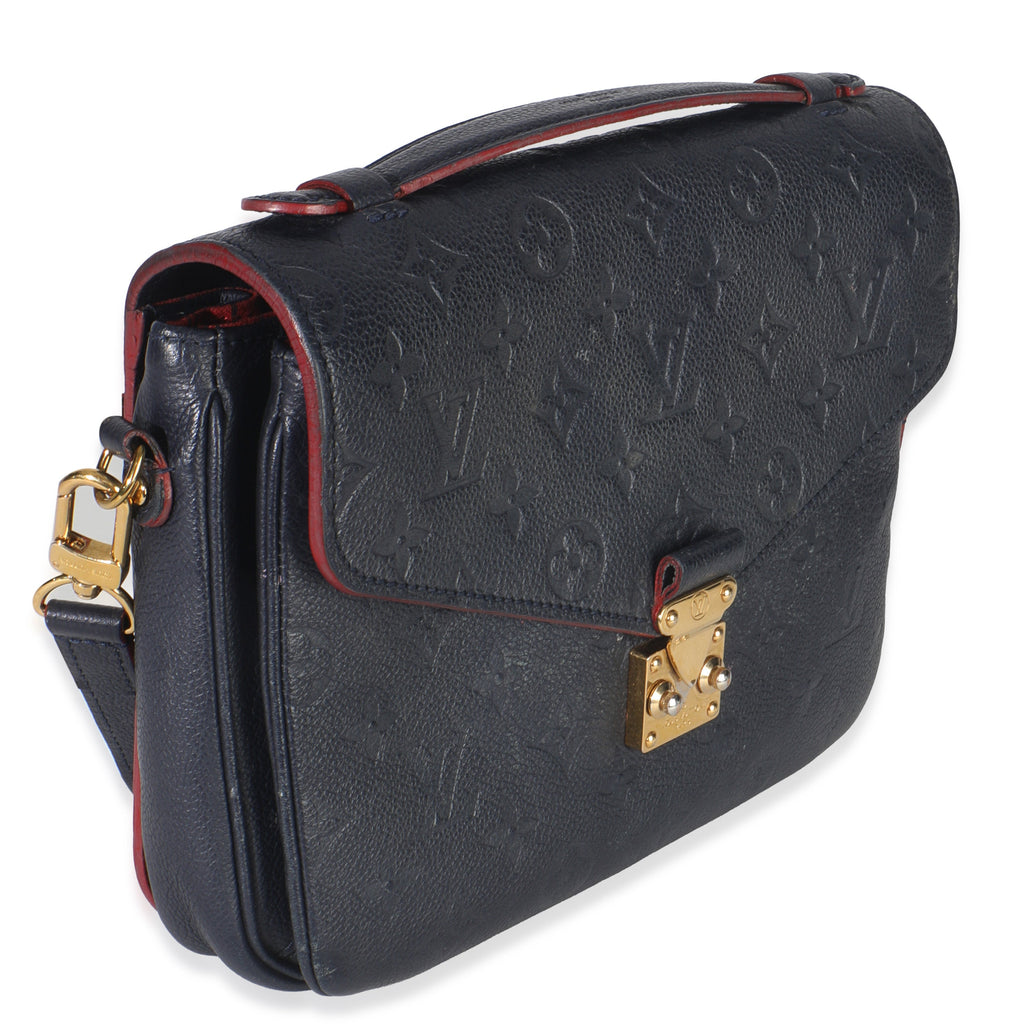 Louis Vuitton Marine Rouge Monogram Empreinte Pochette Metis