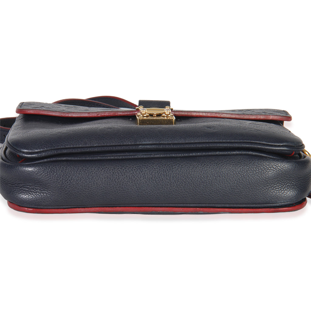 Louis Vuitton Marine Rouge Monogram Empreinte Pochette Metis