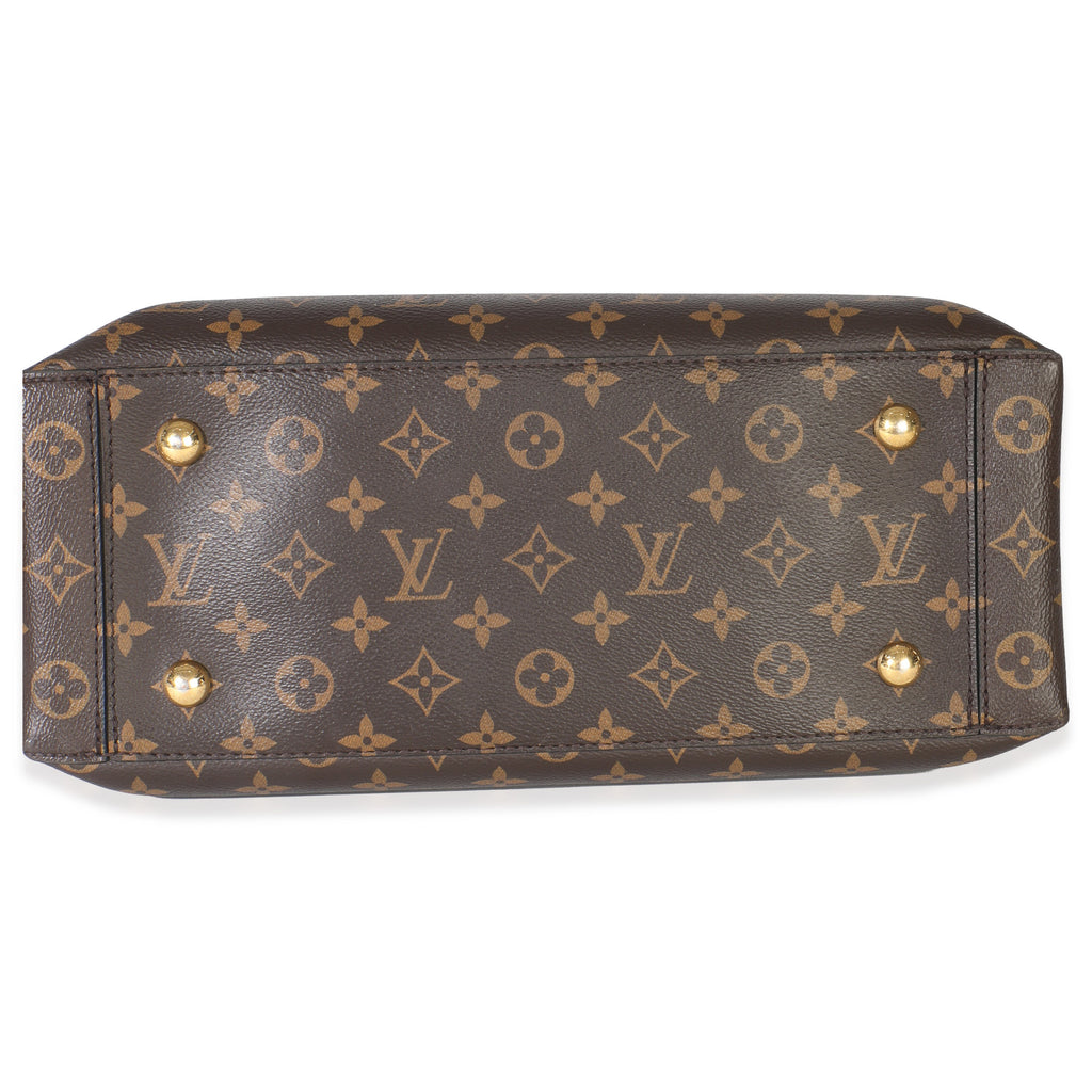 Louis Vuitton Black Monogram Canvas Flower Tote