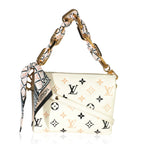 Louis Vuitton Beige Lambskin Embossed Monogram Tricolor By The Pool Coussin BB