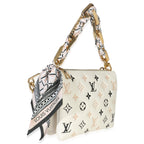 Louis Vuitton Beige Lambskin Embossed Monogram Tricolor By The Pool Coussin BB