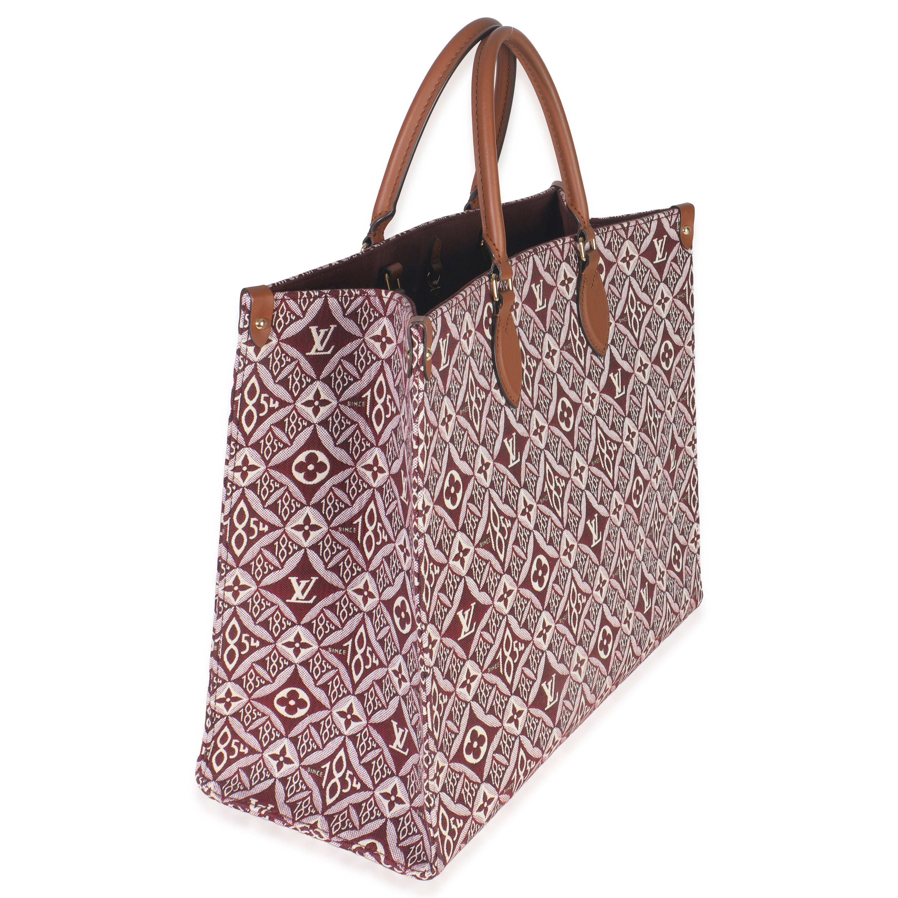 Louis Vuitton Bordeaux Jacquard Canvas Since 1854 Onthego GM