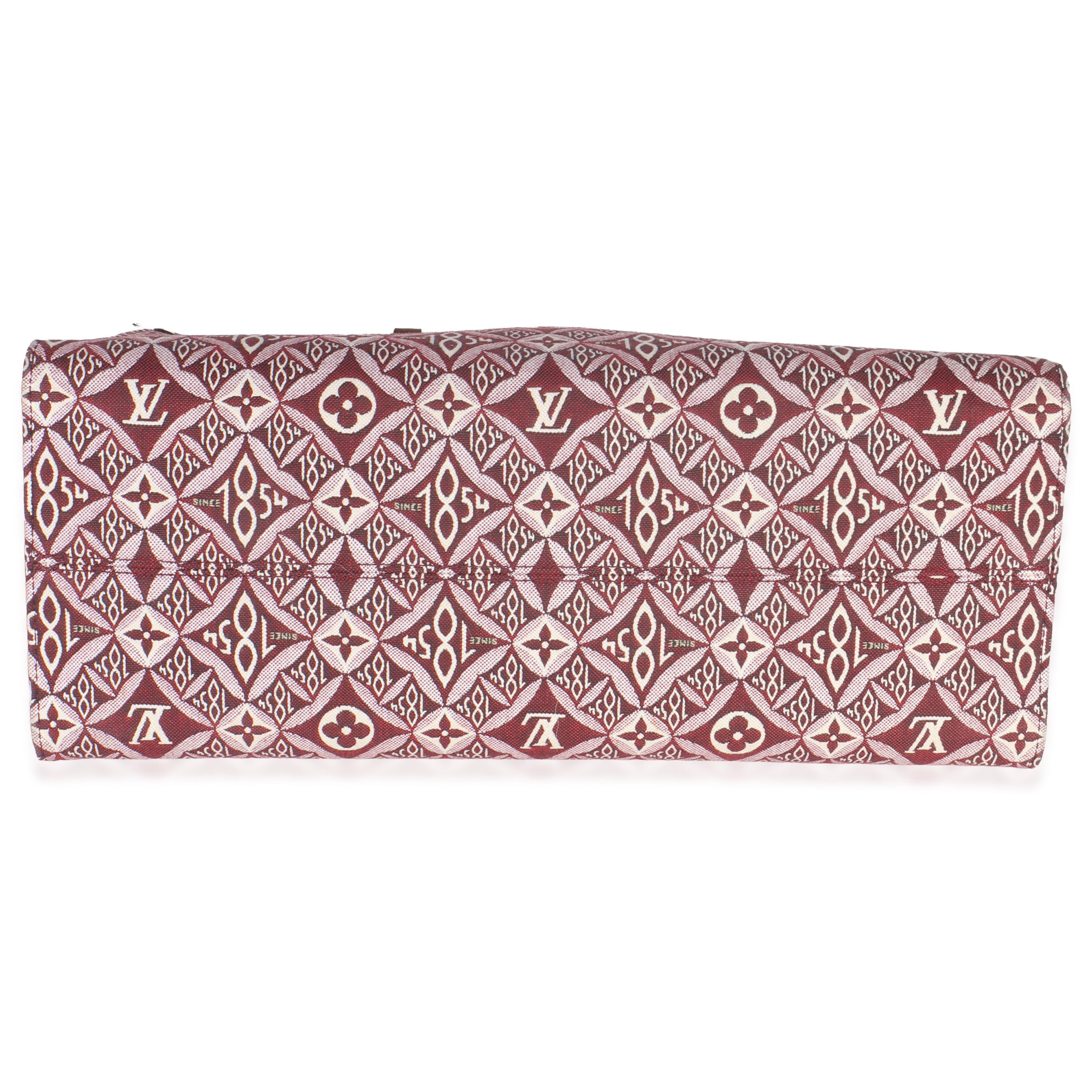 Louis Vuitton Bordeaux Jacquard Canvas Since 1854 Onthego GM