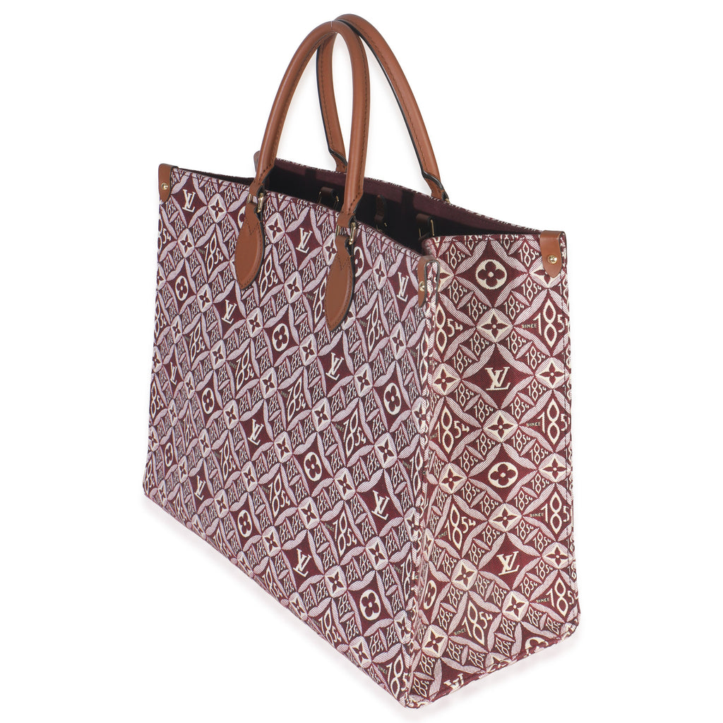 Louis Vuitton Bordeaux Jacquard Canvas Since 1854 Onthego GM