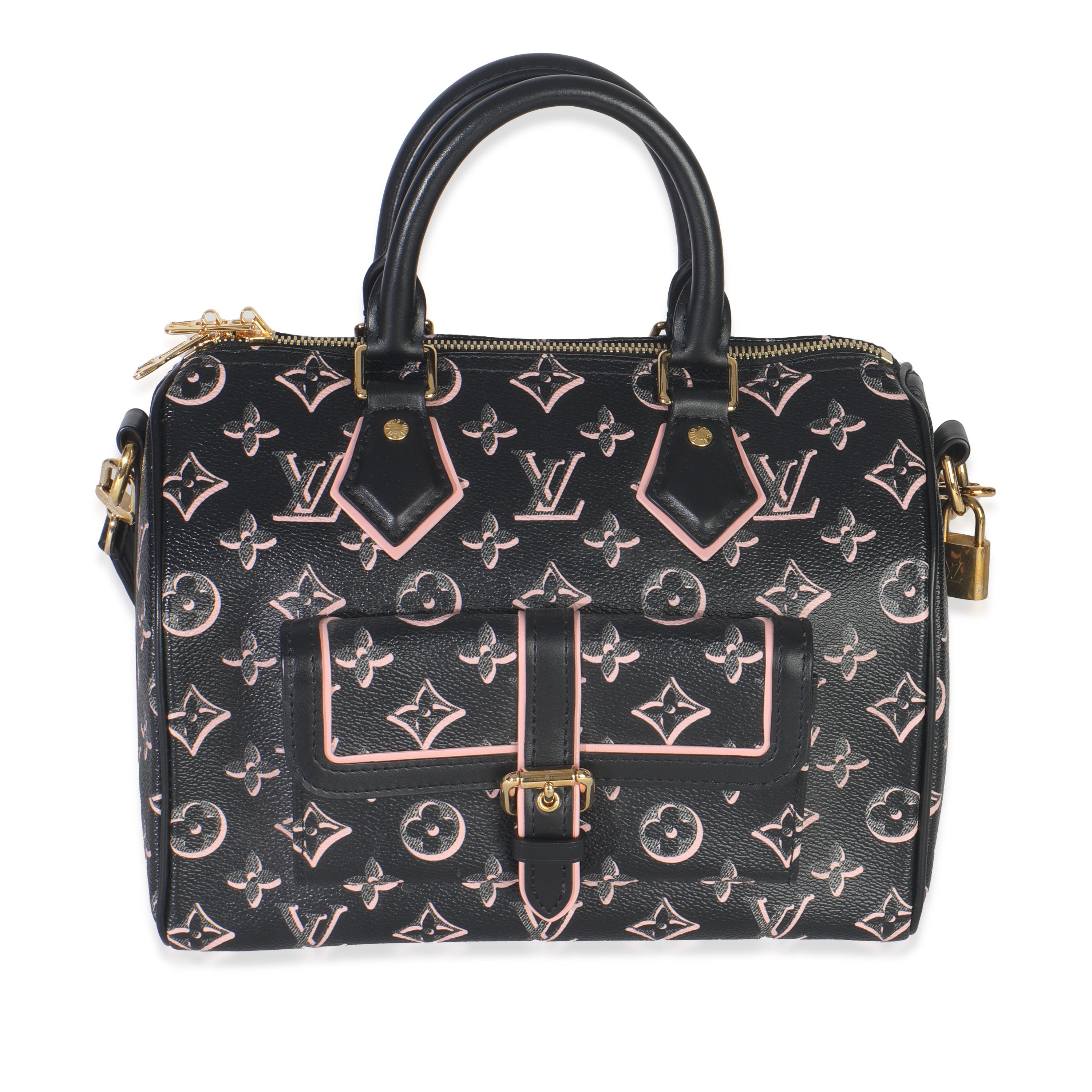 Louis Vuitton Black Monogram Canvas Fall for You Speedy Bandouliere 25