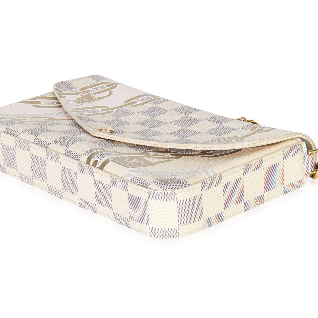 Louis Vuitton Damier Azur Canvas Nautical Felicie Pochette