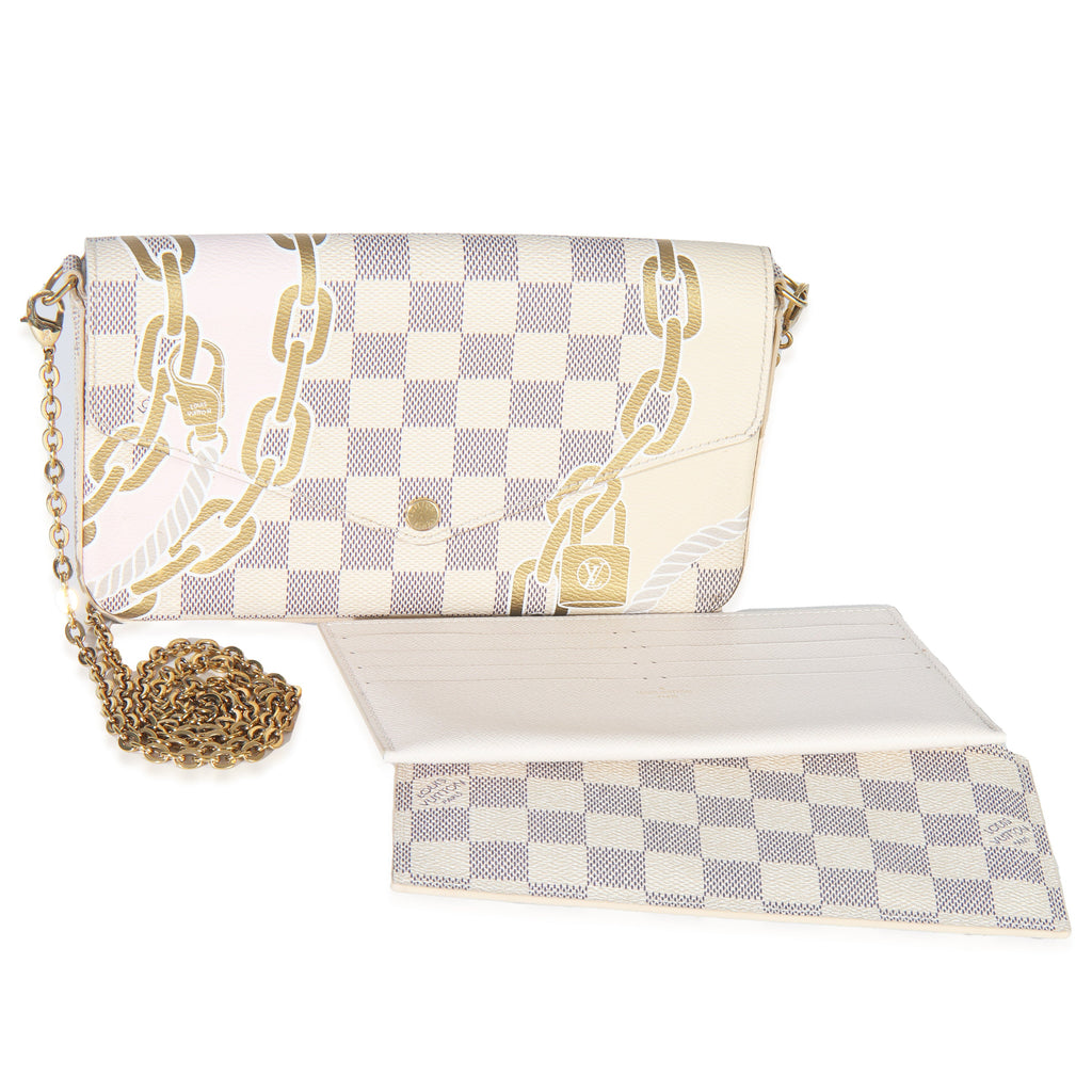 Louis Vuitton Damier Azur Canvas Nautical Felicie Pochette