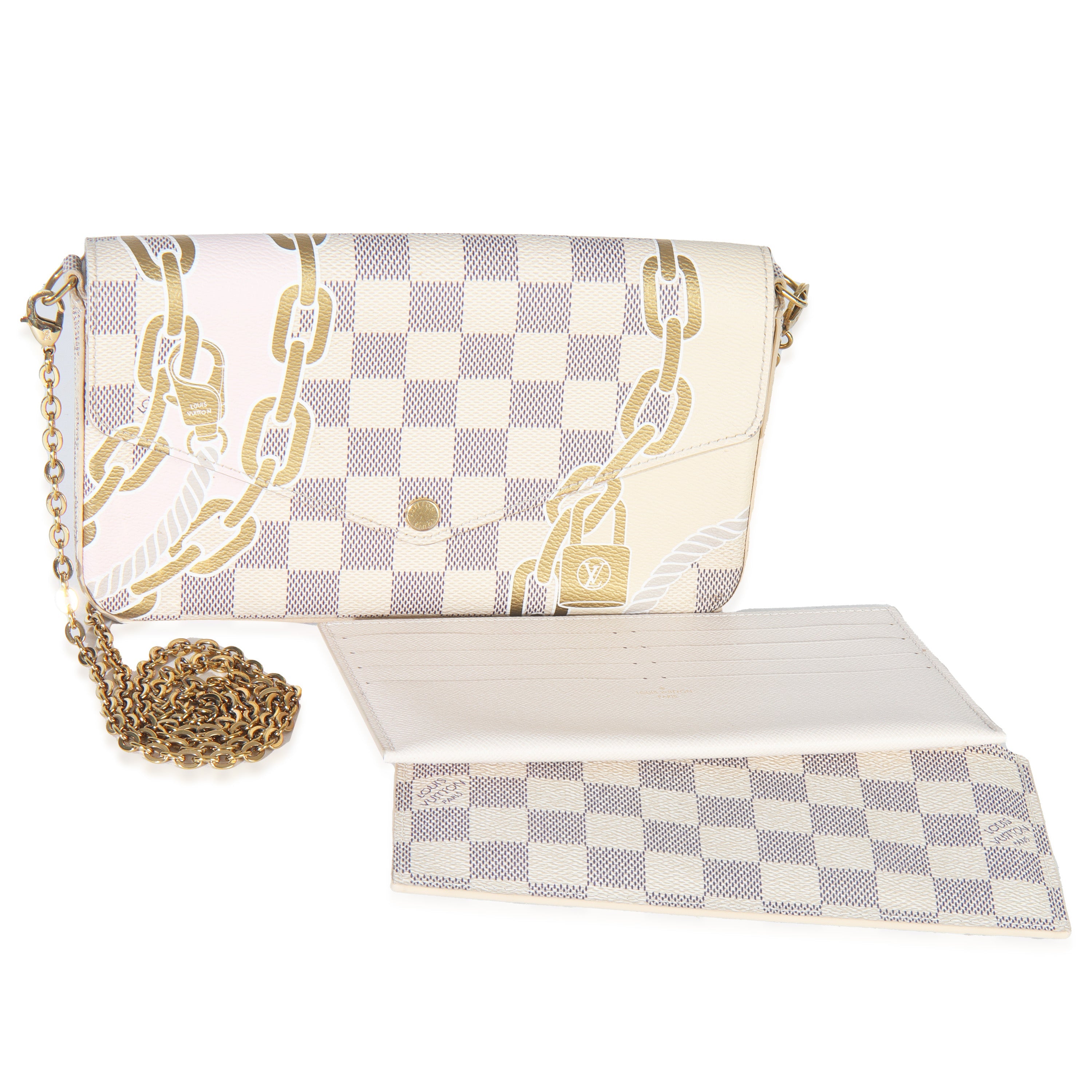 Louis Vuitton Damier Azur Canvas Nautical Felicie Pochette