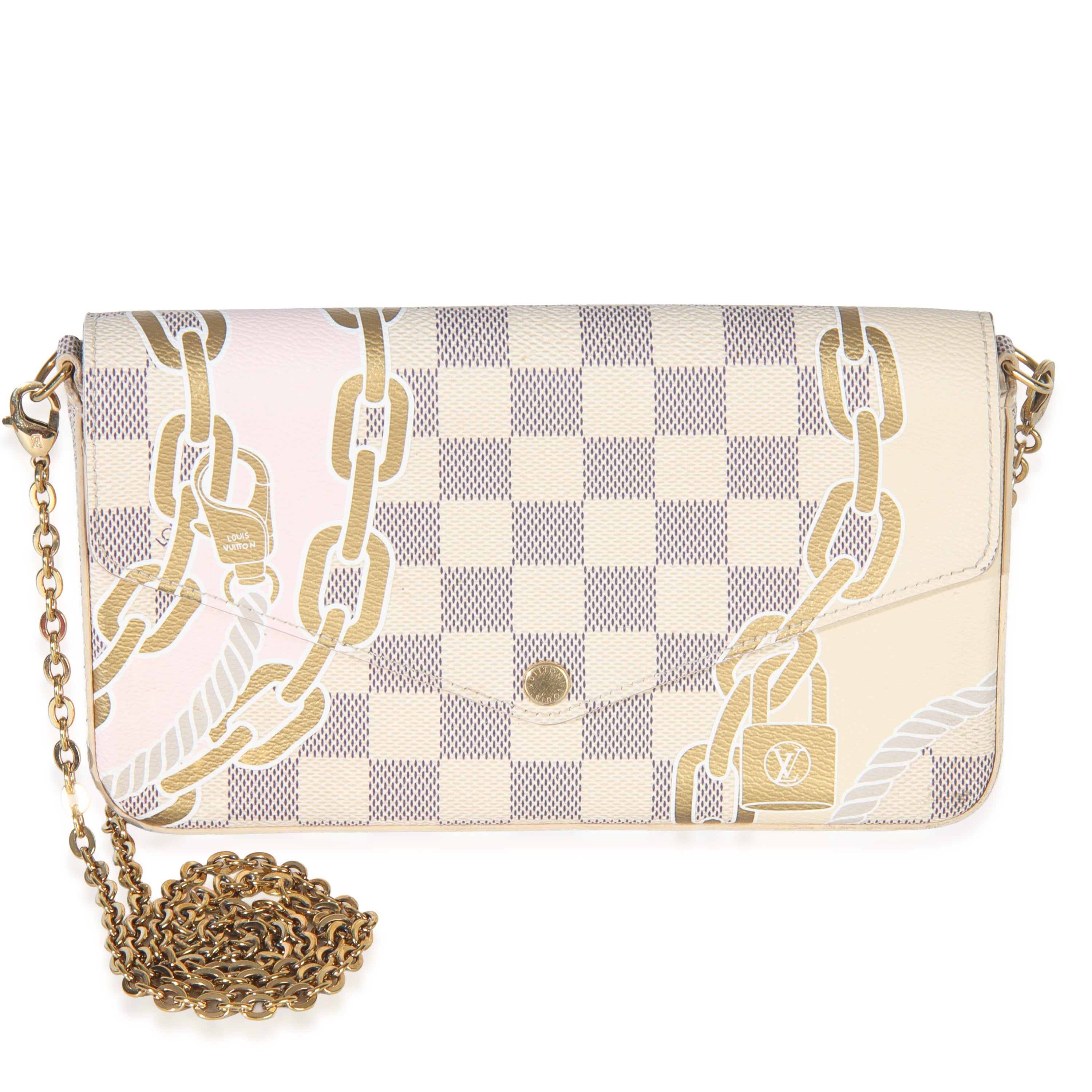 Louis Vuitton Damier Azur Canvas Nautical Felicie Pochette