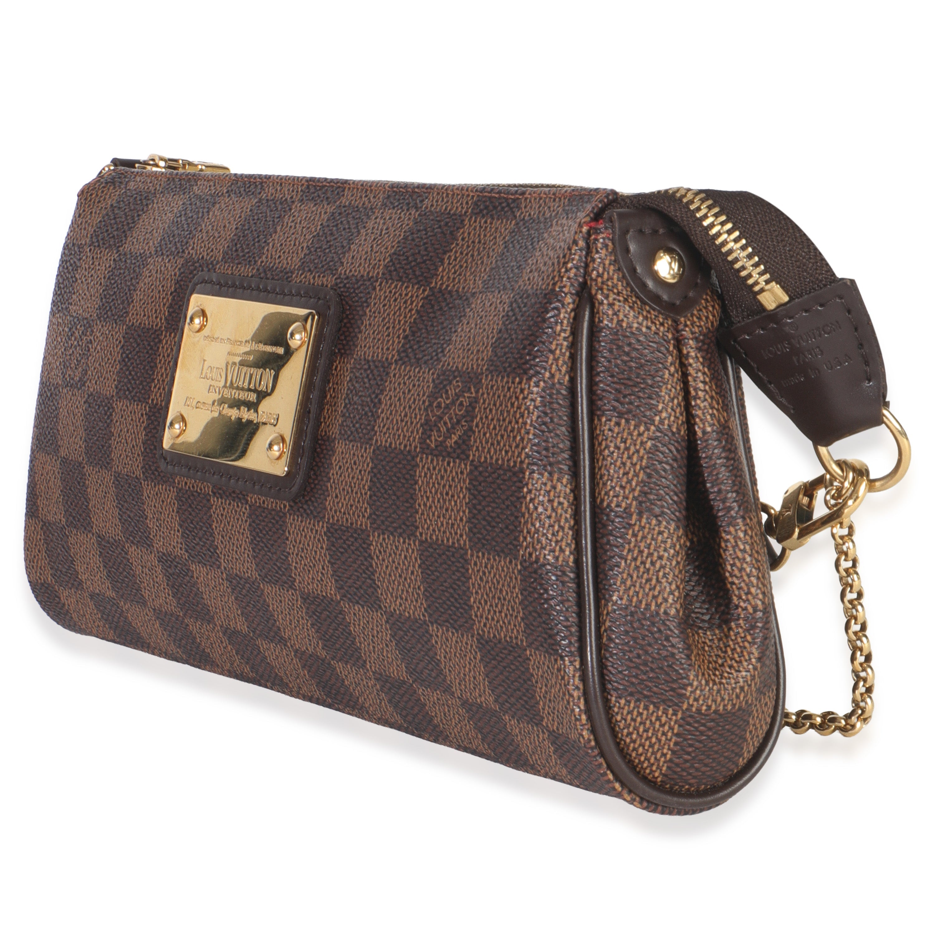 Louis Vuitton Damier Ebene Canvas Eva Clutch