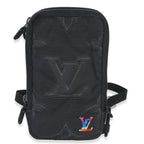Louis Vuitton Black Nylon Monogram 2054 Double Phone Pouch
