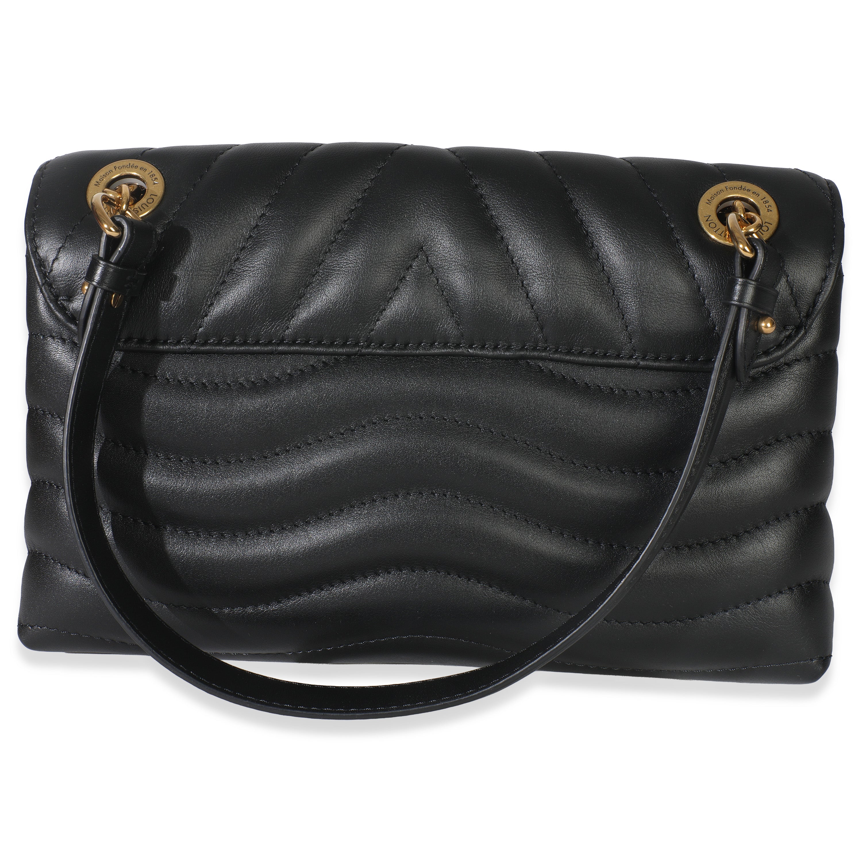 Louis Vuitton Black Calfskin New Wave Chain MM