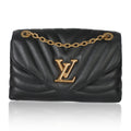 Louis Vuitton Black Calfskin New Wave Chain MM