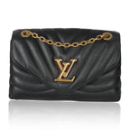Louis Vuitton Black Calfskin New Wave Chain MM