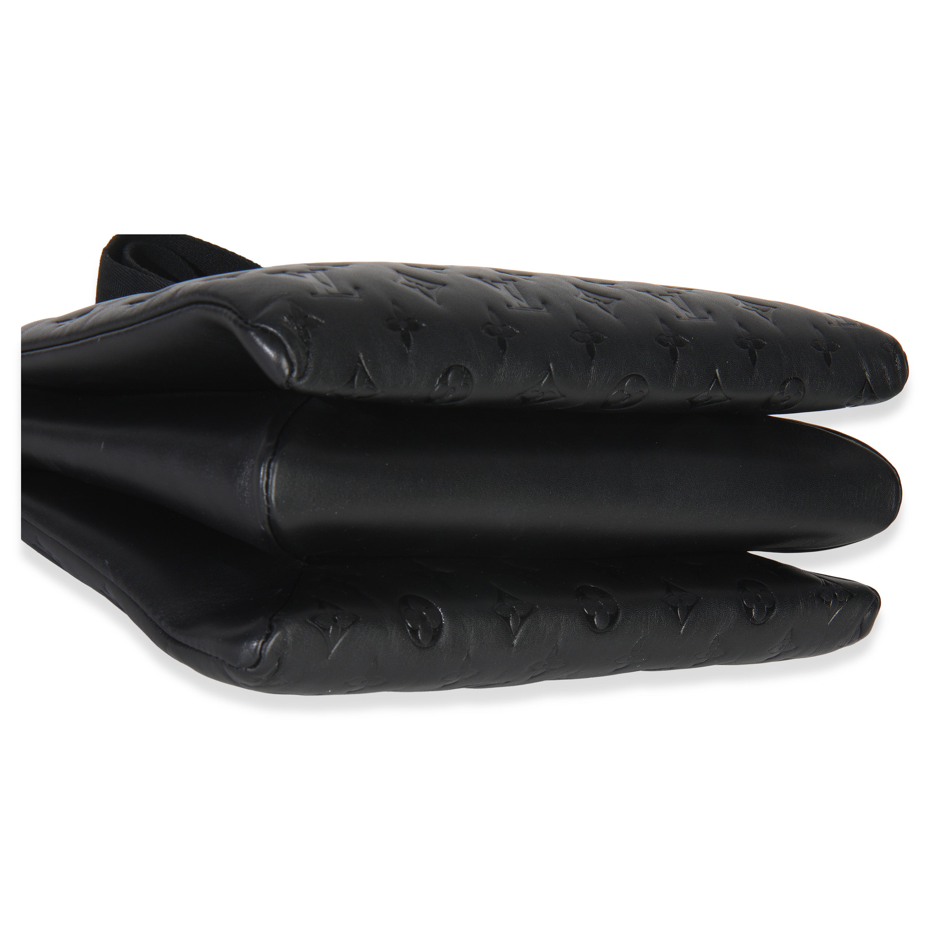 Louis Vuitton Black Monogram Embossed Lambskin Coussin MM