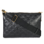 Louis Vuitton Black Monogram Embossed Lambskin Coussin MM
