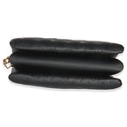 Louis Vuitton Black Monogram Embossed Lambskin Coussin MM