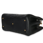 Gucci Black Matelasse Calfskin Small Marmont Top Handle Tote