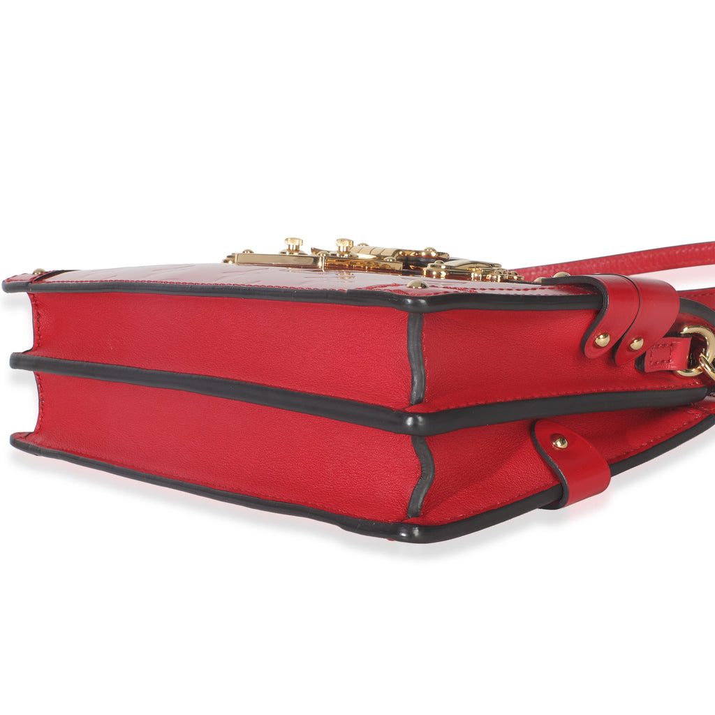 Louis Vuitton Cherry Monogram Vernis Trunk Clutch Bag