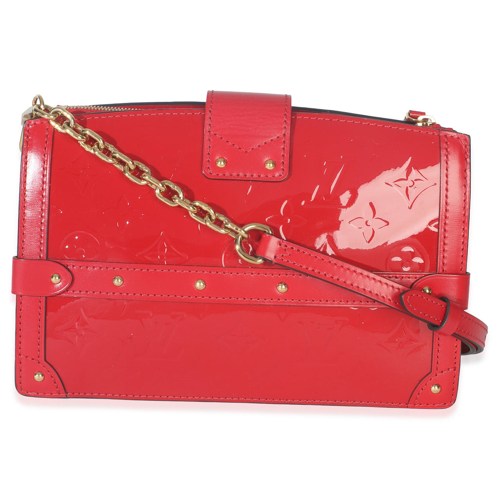 Louis Vuitton Cherry Monogram Vernis Trunk Clutch Bag