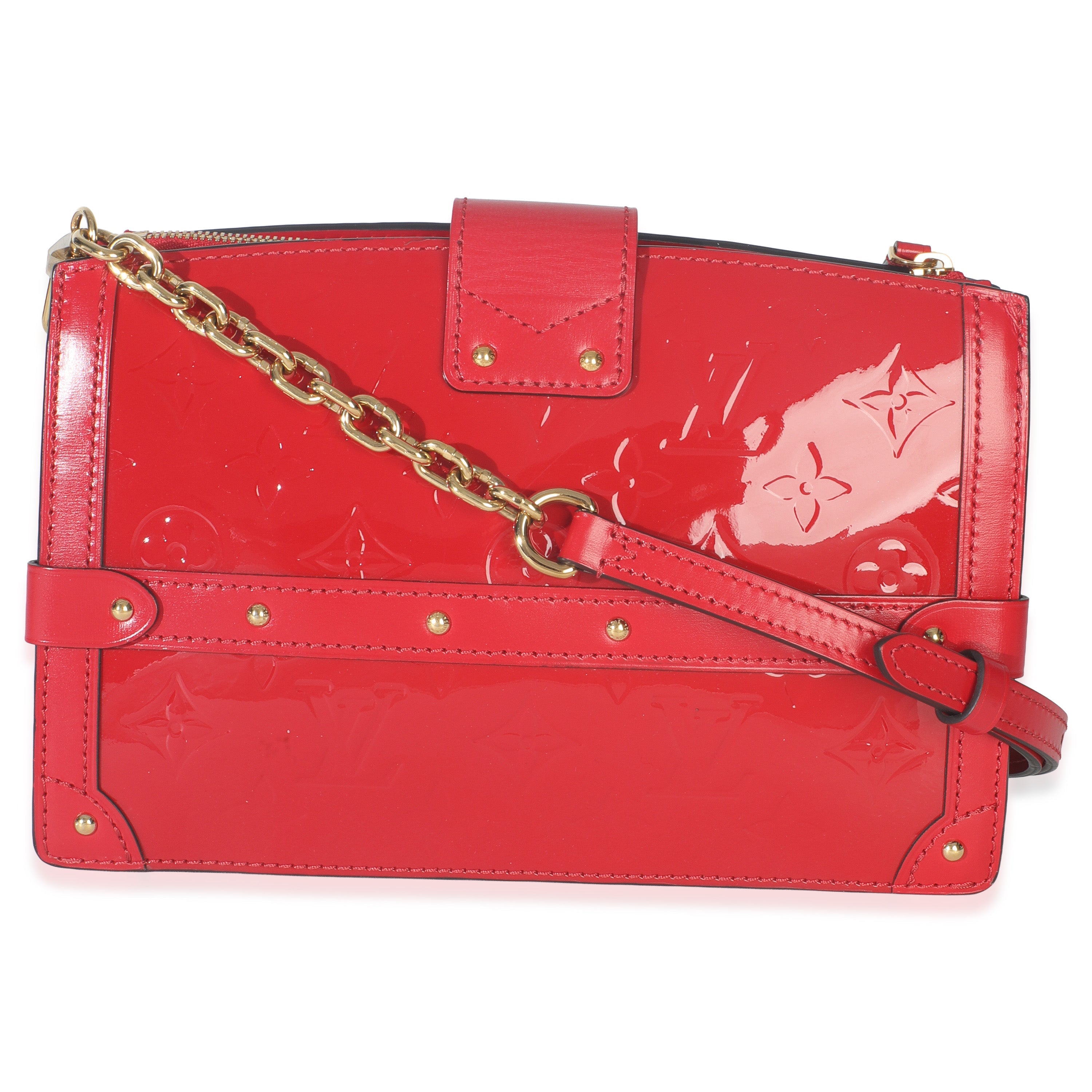 Louis Vuitton Cherry Monogram Vernis Trunk Clutch Bag