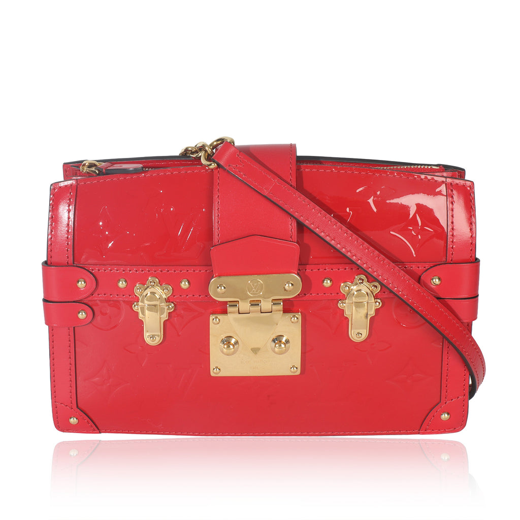Louis Vuitton Cherry Monogram Vernis Trunk Clutch Bag