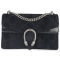 Gucci Black GG Embossed Velvet Small Dionysus Chain Bag