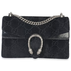 Gucci Black GG Embossed Velvet Small Dionysus Chain Bag
