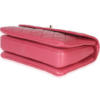Chanel Pink Quilted Lambskin Medium Trendy CC Flap Dual Handle Bag