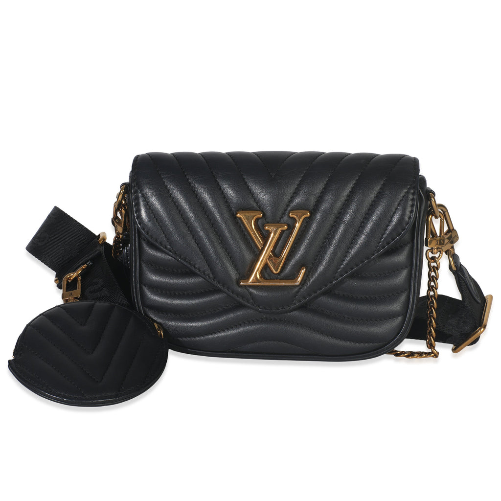 Louis Vuitton Black Quilted Calfskin New Wave Pochette