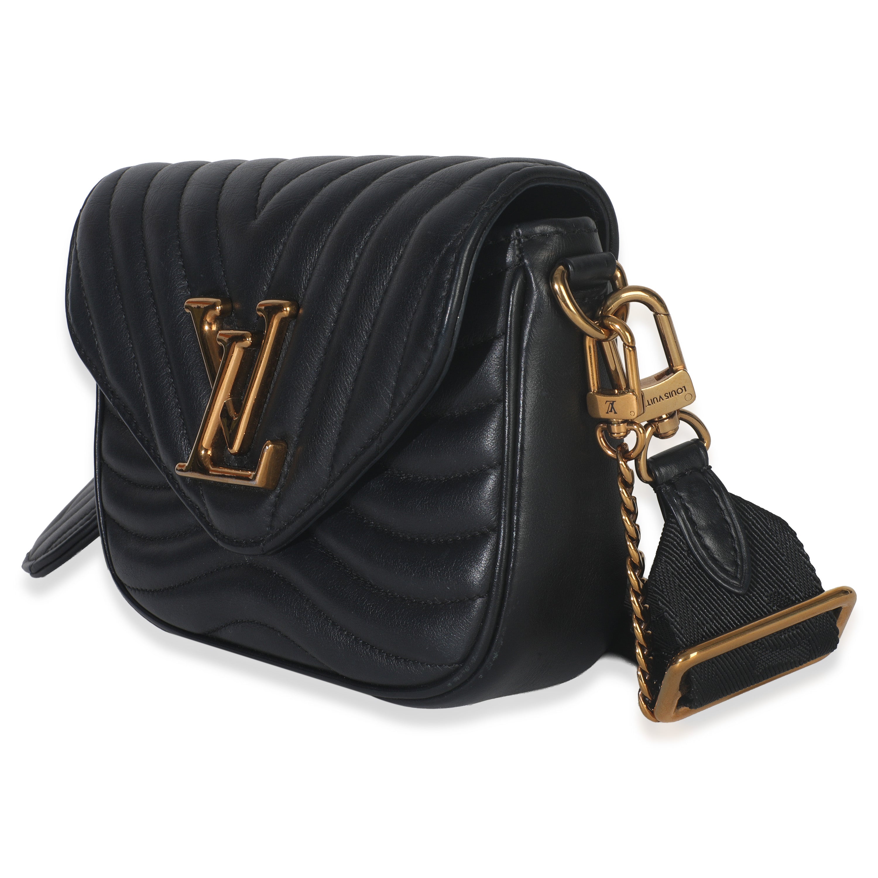 Louis Vuitton Black Quilted Calfskin New Wave Pochette