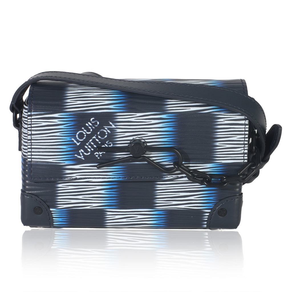 Louis Vuitton Black Blue Damier Rush Epi Steamer Wearable Wallet