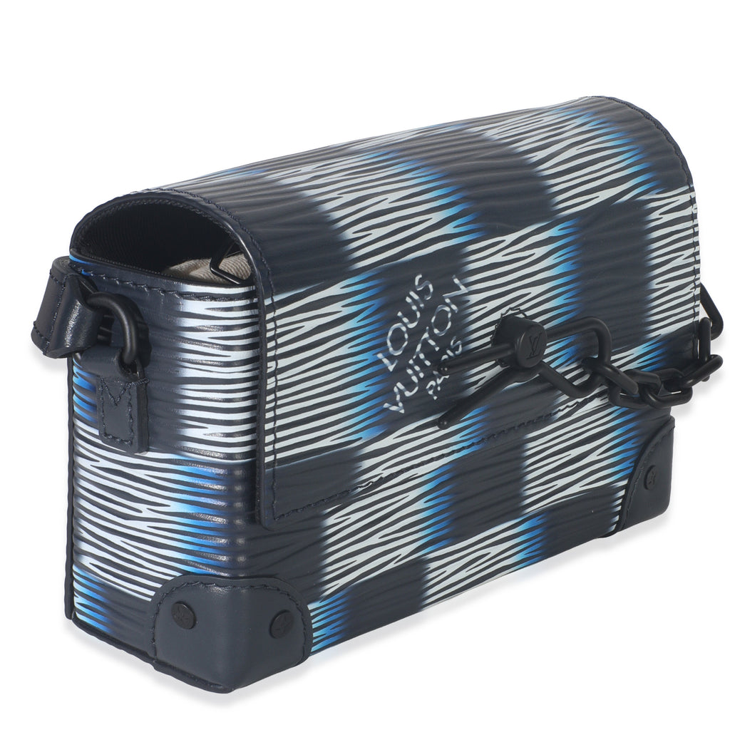 Louis Vuitton Black Blue Damier Rush Epi Steamer Wearable Wallet