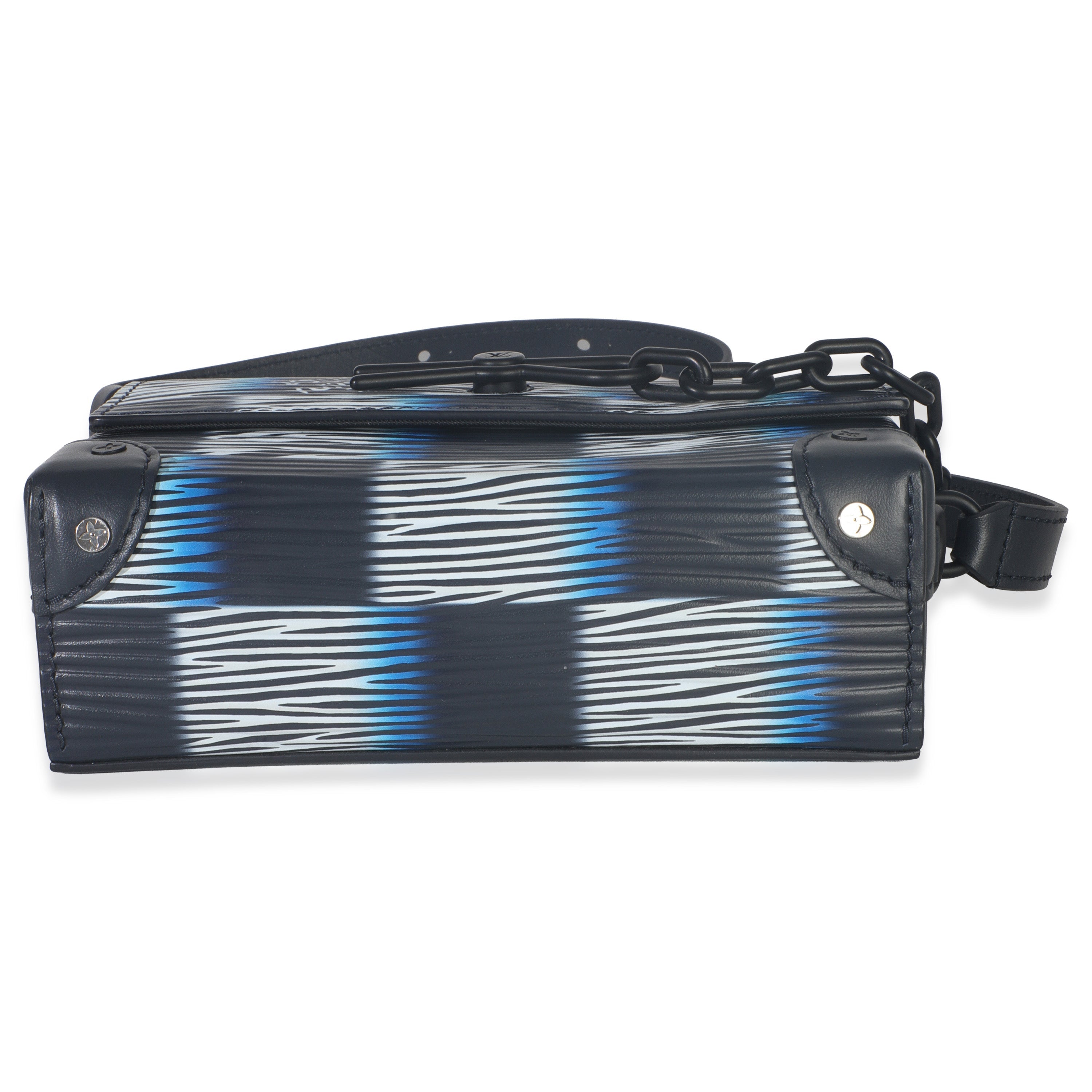 Louis Vuitton Black Blue Damier Rush Epi Steamer Wearable Wallet