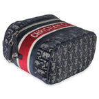 Christian Dior Blue Red Velvet Oblique Diortravel Vanity Case
