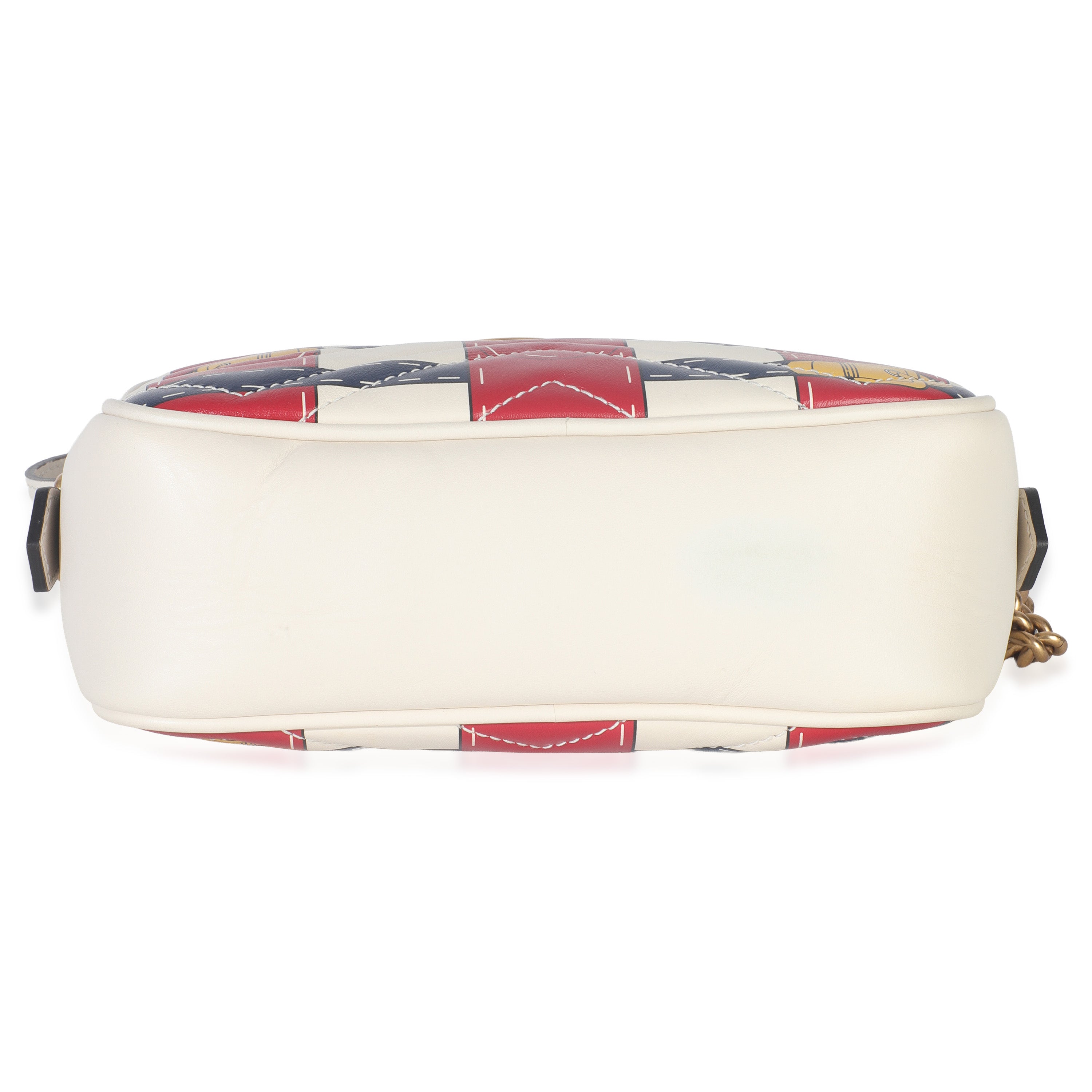 Gucci Trompe LOeil Print Calfskin Matelasse Small GG Marmont Camera Bag