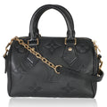 Louis Vuitton Black Giant Monogram Empreinte Speedy Bandouliere 20