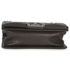 Chanel Brown Quilted Caviar Small Boy Handbag