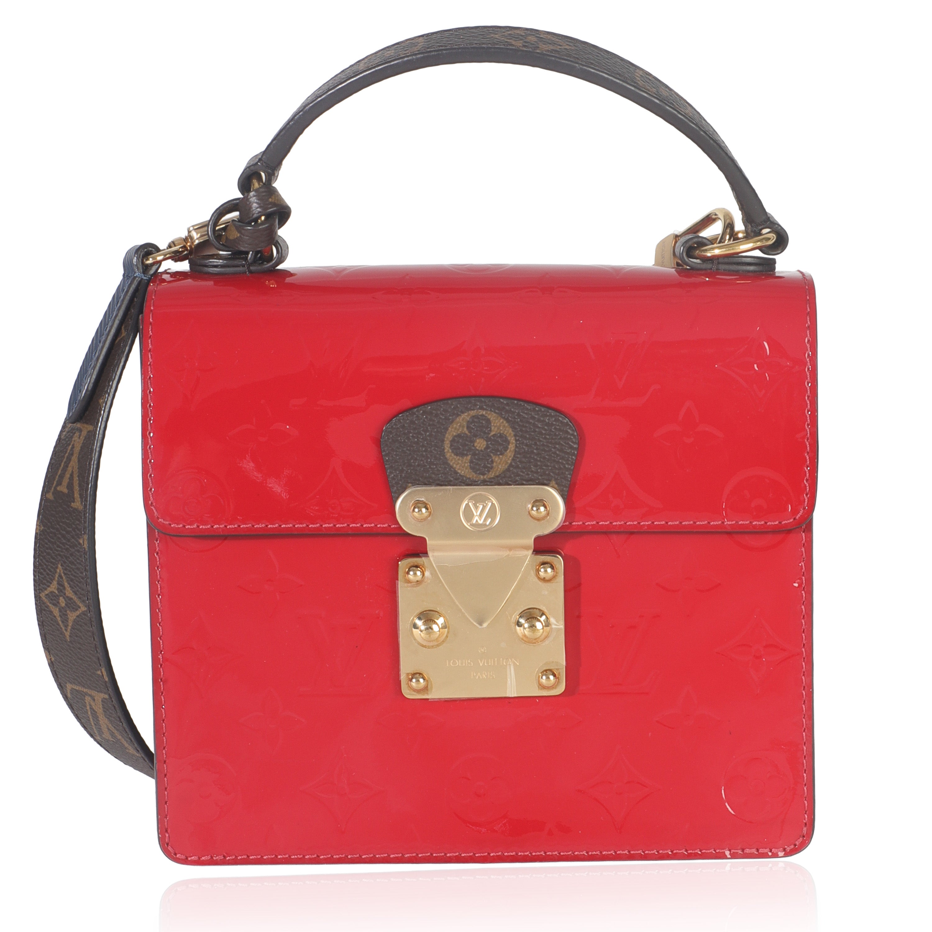Louis Vuitton Scarlet Monogram Vernis Epi Spring Street