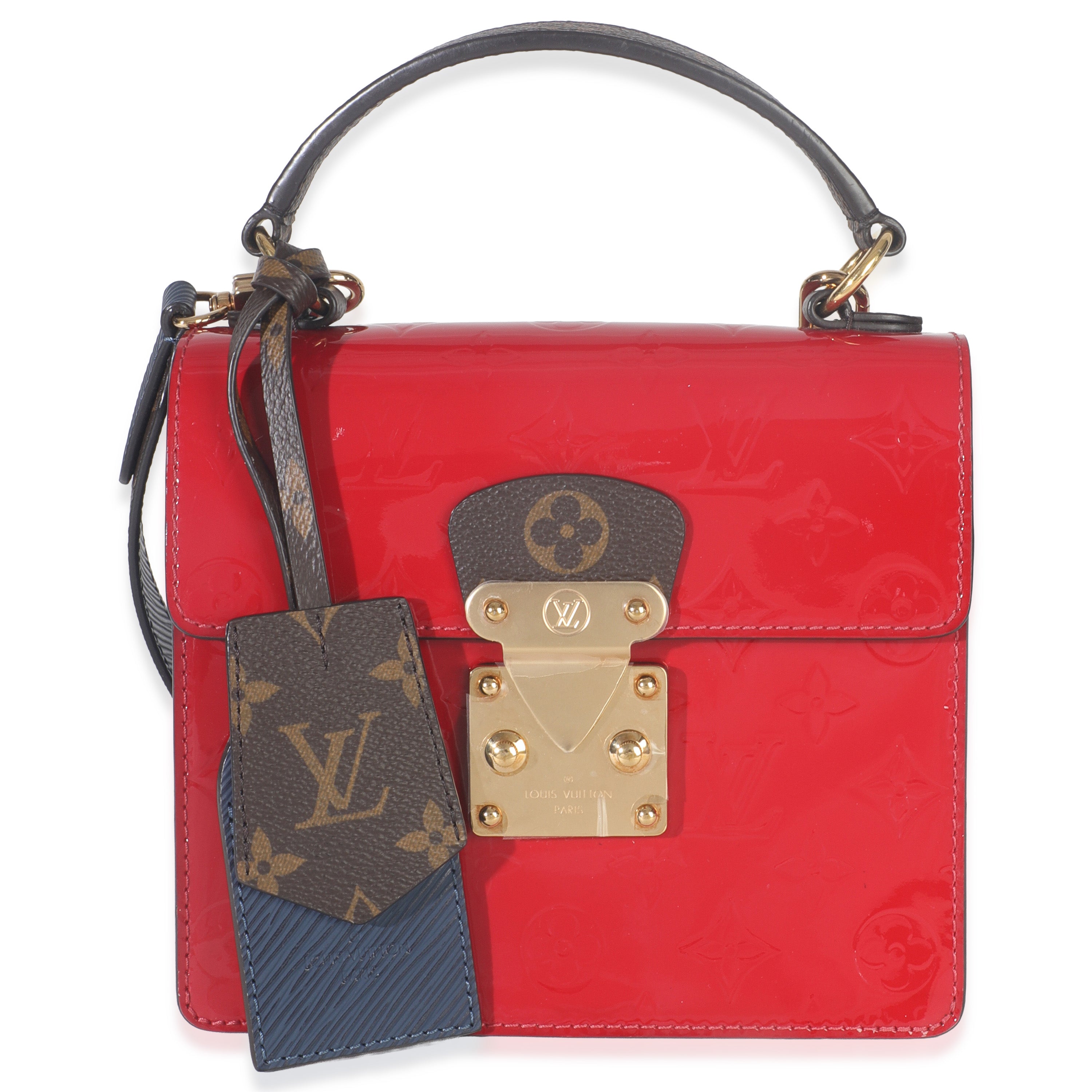 Louis Vuitton Scarlet Monogram Vernis Epi Spring Street