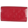 Louis Vuitton Rose Pop Monogram Vernis Sarah Chain Wallet