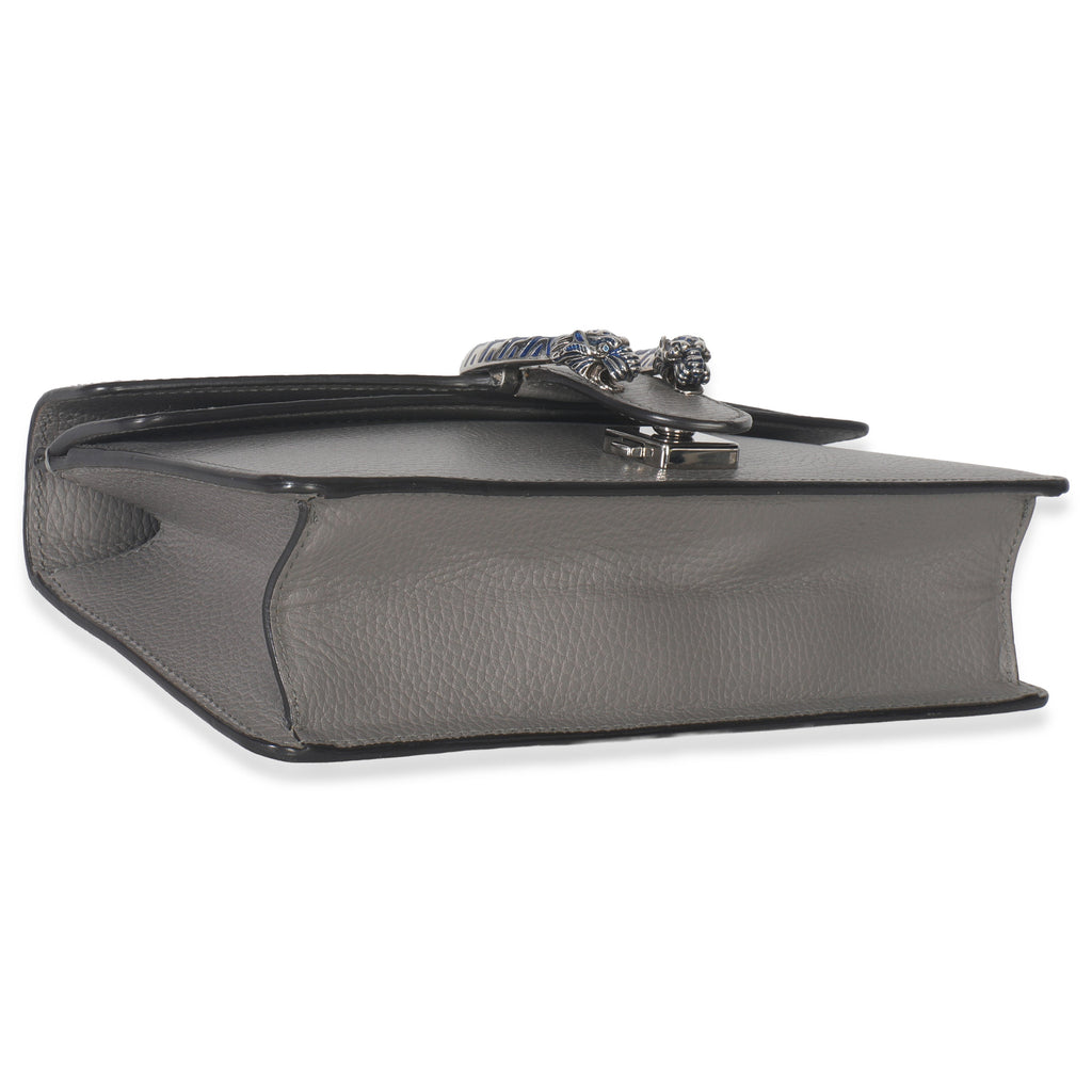 Gucci Dusty Grey Pebbled Calfskin Small Dionysus Shoulder Bag