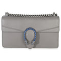 Gucci Dusty Grey Pebbled Calfskin Small Dionysus Shoulder Bag