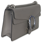 Gucci Dusty Grey Pebbled Calfskin Small Dionysus Shoulder Bag