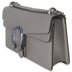 Gucci Dusty Grey Pebbled Calfskin Small Dionysus Shoulder Bag